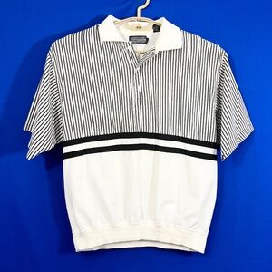 Vintage |•MEMBERS ONLY•| Men's Short Sleeve Shirt Banded Waist/Bottom Size Large